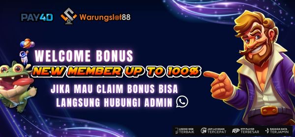 WELCOME BONUS NEW MEMBER UP TO 100%